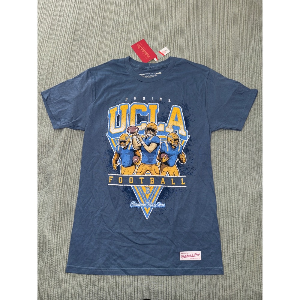 UCLA Bruins Football T-Shirt Mitchell & Ness‎ Graphic Tee Mens Small